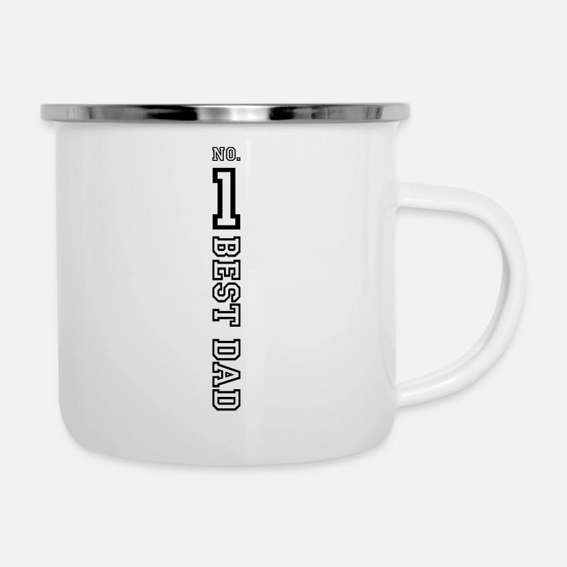 No. 1 Best Dad - Camper Mug - white