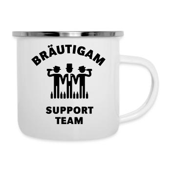 Équipe de soutien marié (JGA) - Tasse émaillée - blanc - Droite