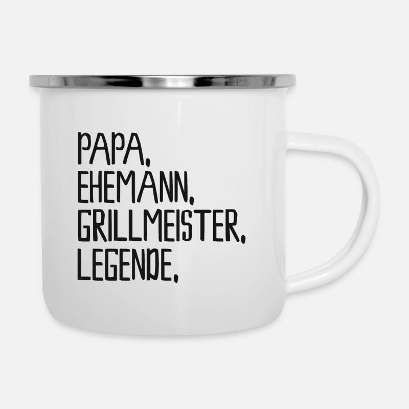 Dad Grillmaster Gift - Camper Mug - white