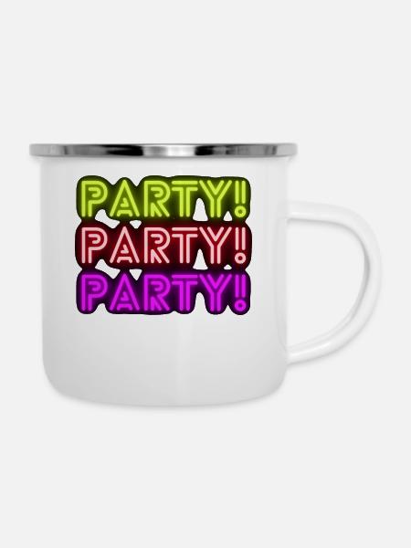 DIE PARTEI - Emaille-Tasse - Weiß