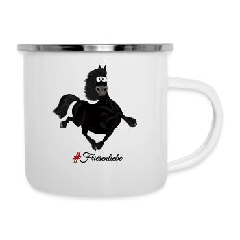 Friese - Emaille-Tasse - Weiß - Rechts