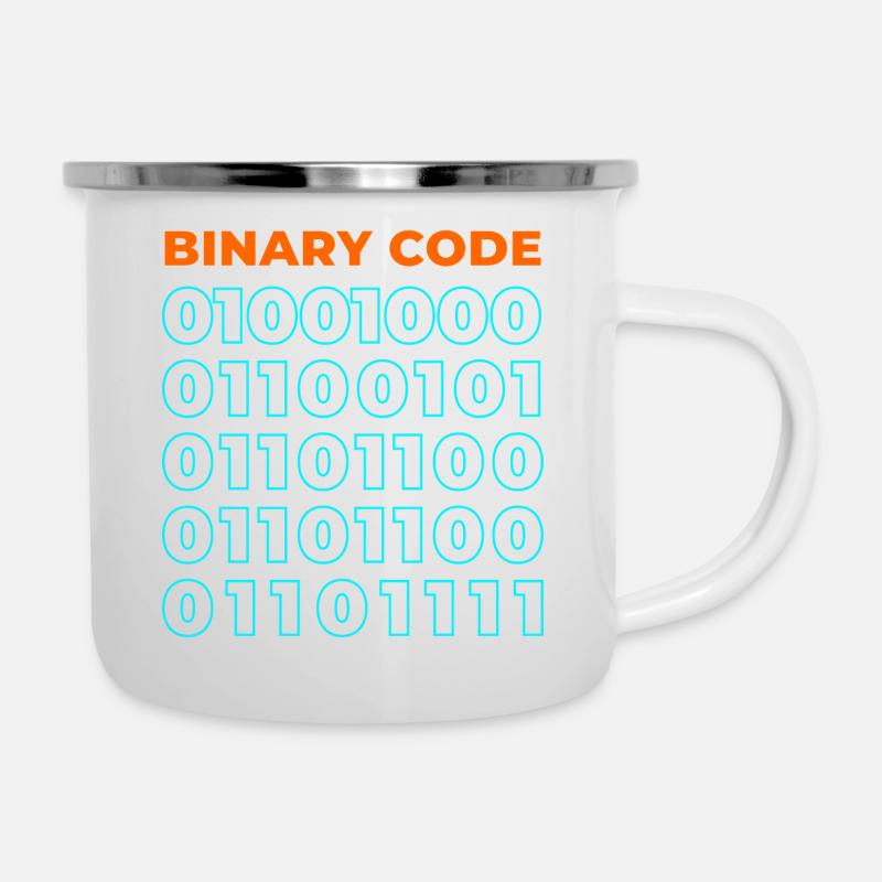 Binary code - Camper Mug - white