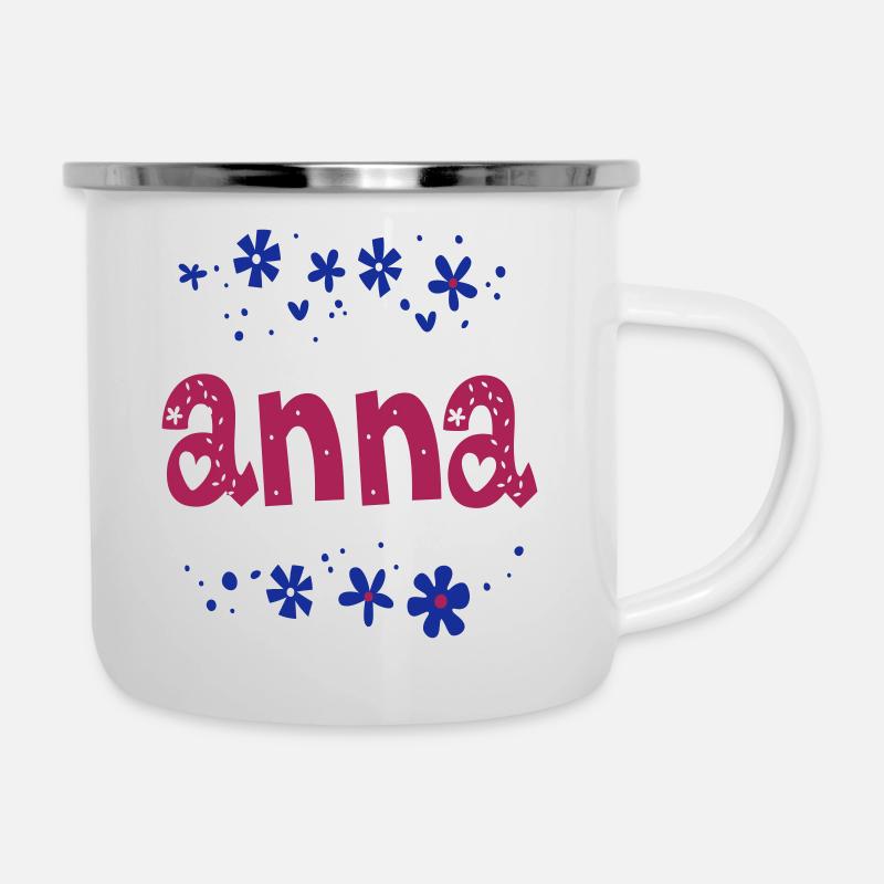 Anna First name - Camper Mug - white