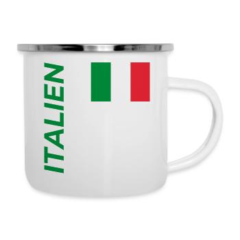 Limone sul Garda - Emaille-Tasse - Weiß - Rechts