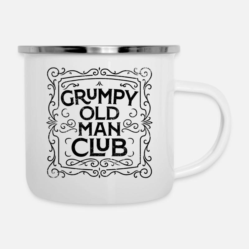Grumpy Old Man Club - Tasse émaillée - blanc