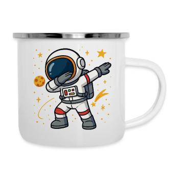 Astronaut - Emaille-Tasse - Weiß - Rechts