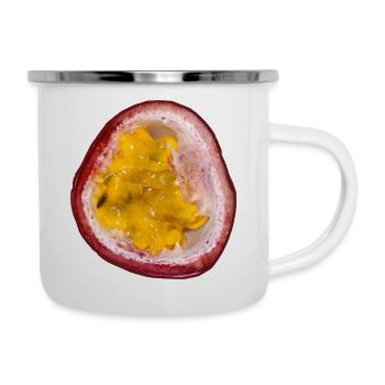 Fruit de la passion - Tasse émaillée - blanc - Droite