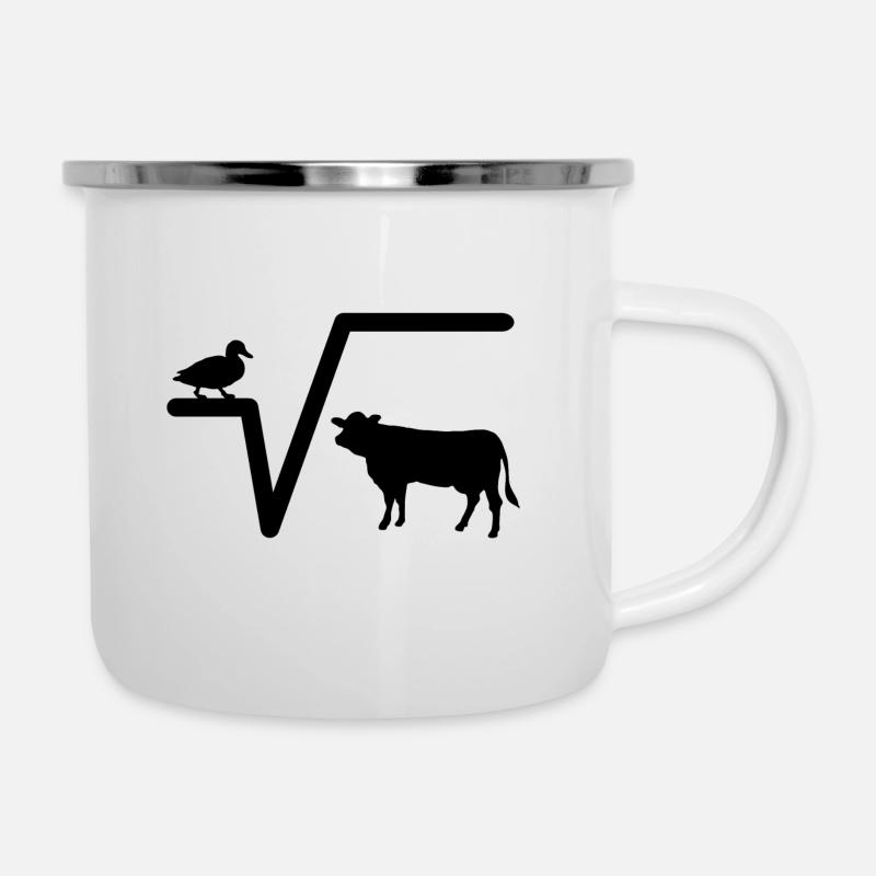 Duck root from cow Nth Q math math teacher - Camper Mug - white