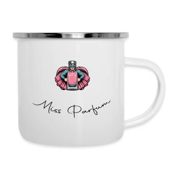 Miss Parfum - Super-héroïne - Tasse émaillée - blanc - Droite