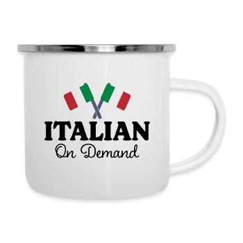 Traducteur Italien Interprète Italien - Tasse émaillée - blanc - Droite