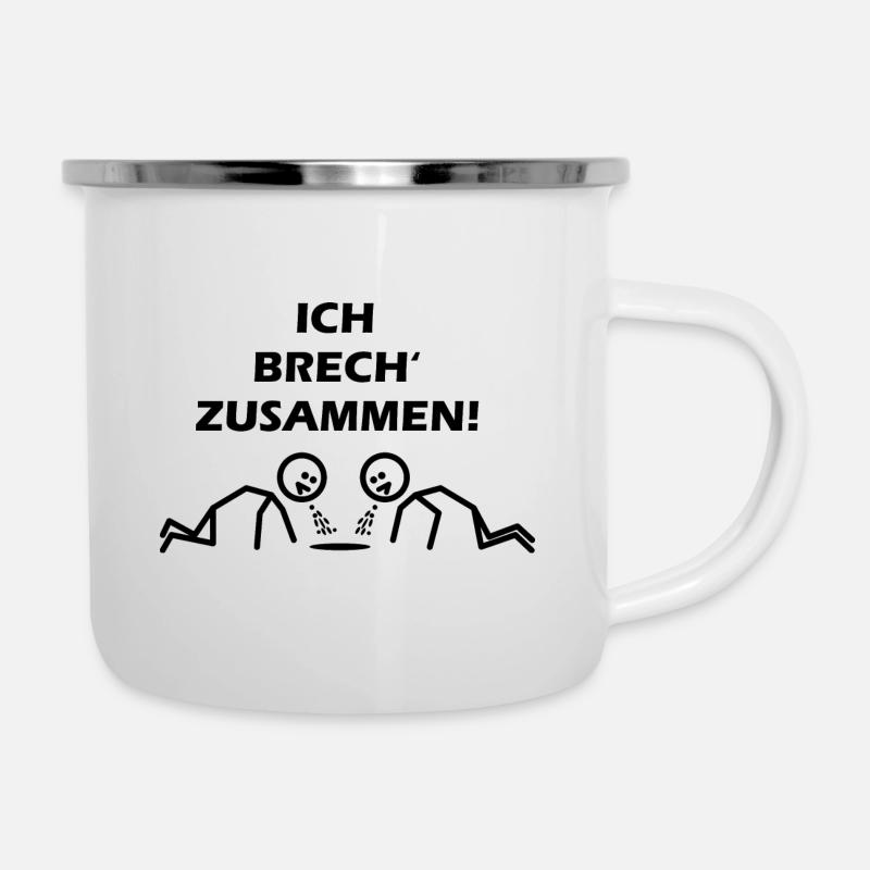 I break down - Camper Mug - white