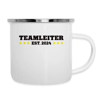 Teamleiter 2024 Gruppenleiter Teamleitung Leiter - Emaille-Tasse - Weiß - Rechts