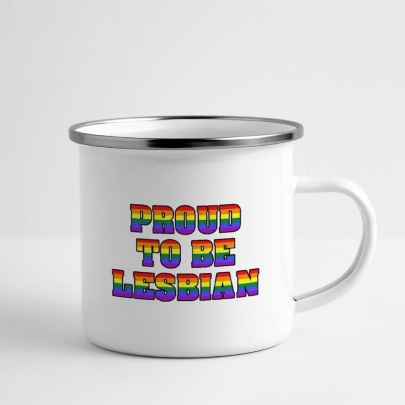 Fière d’être lesbienne Tasse émaillée