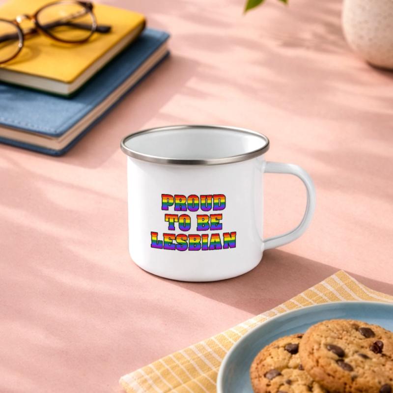 Fière d’être lesbienne Tasse émaillée