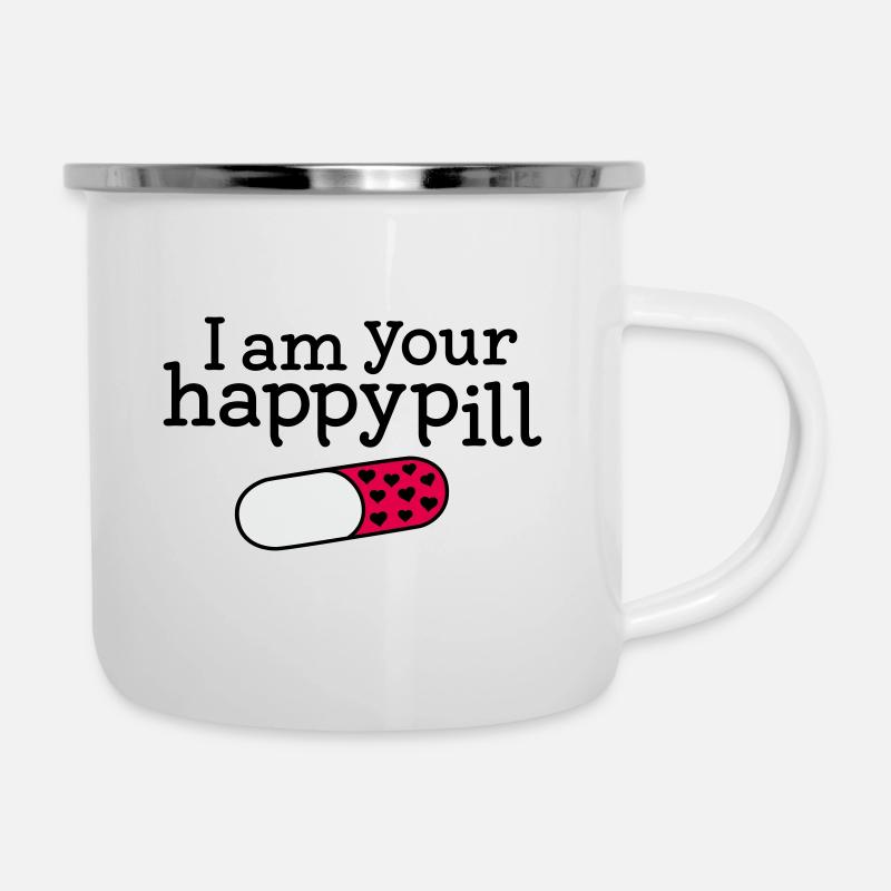 Happy pill Best Friends Statement - Camper Mug - white