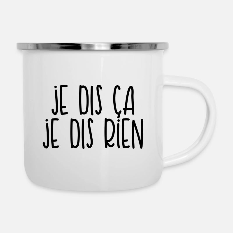 Just saying - Camper Mug - white