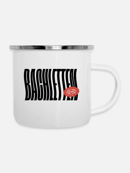 Bachletten Basel - Emaille-Tasse - Weiß