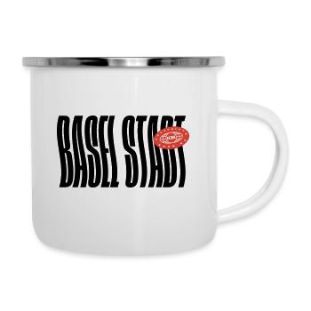 Basel Stadt - Emaille-Tasse - Weiß - Rechts