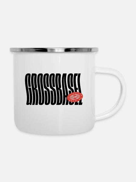 Grossbasel Bâle - Tasse émaillée - blanc