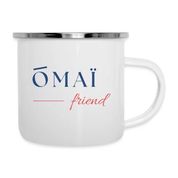 Oh my friend ! - Tasse émaillée - blanc - Droite