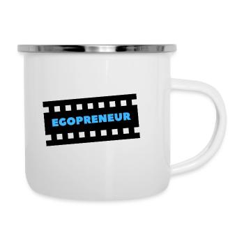 Egopreneure das absolute Statement - Emaille-Tasse - Weiß - Rechts