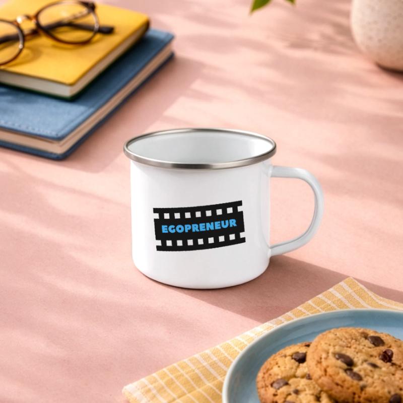 Egopreneure das absolute Statement Emaille-Tasse