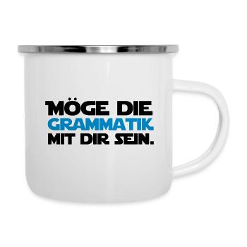 May the grammar be with you - German teacher - Camper Mug - white - Right