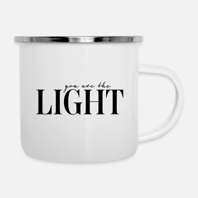 You are the light! Customisable - Camper Mug - white