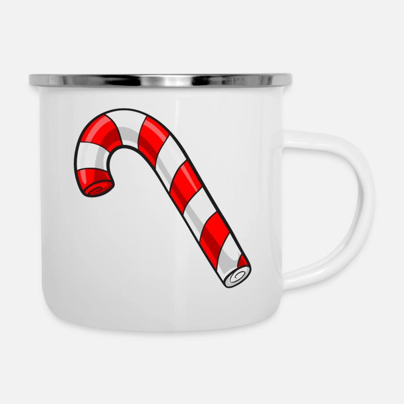 Christmas candy cane - Camper Mug - white
