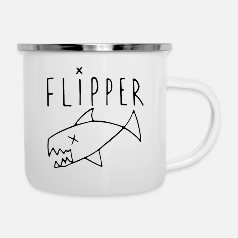 flipper - Tasse émaillée - blanc