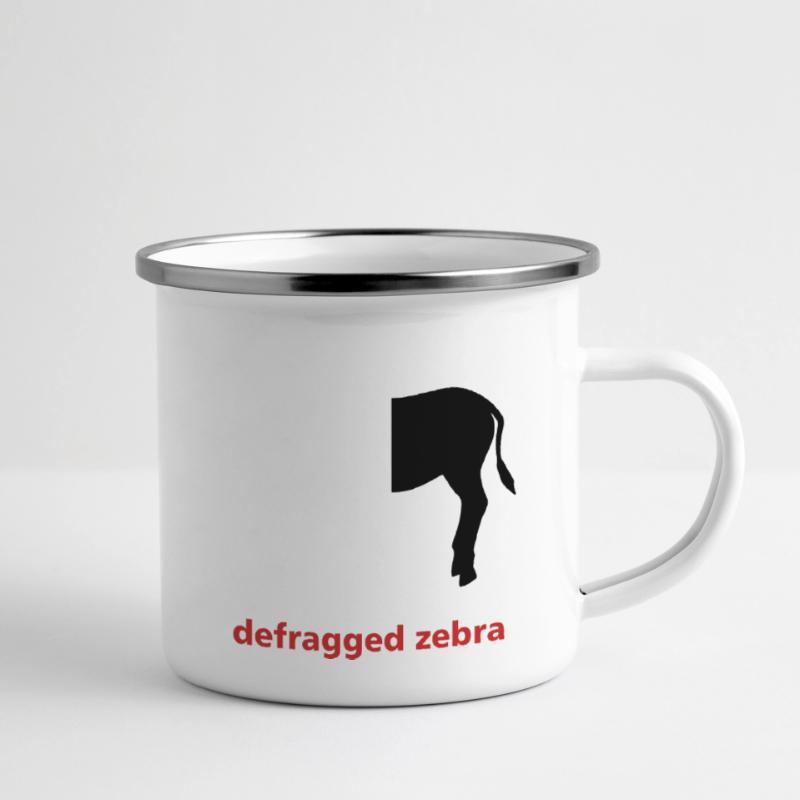 Defragged zebra Computer Science Programming Gift Camper Mug