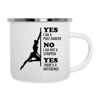 Pole Sport Dance Dancer Competition Acrobatics - Camper Mug - white - Right
