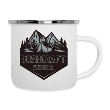 Bushcraft survival - Camper Mug - white - Right