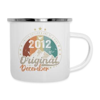 Dezember 2012 Geburtstagsgeschenk - Dezember 2012 - Emaille-Tasse - Weiß - Rechts