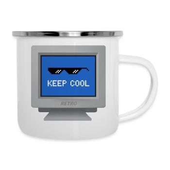 CRT design - "Stay Cool" Wallpaper - Camper Mug - white - Right