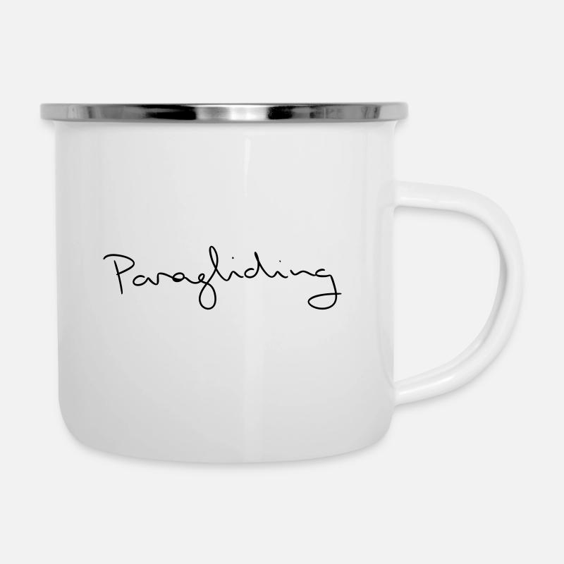 Parapente Parapente - Tasse émaillée - blanc
