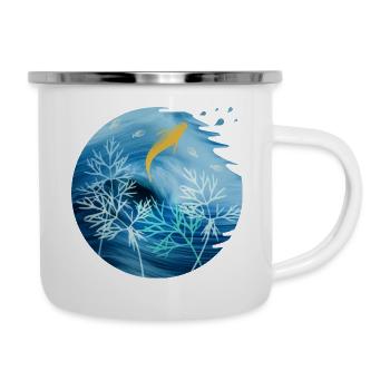 Sea Planet With Fish - Camper Mug - white - Right