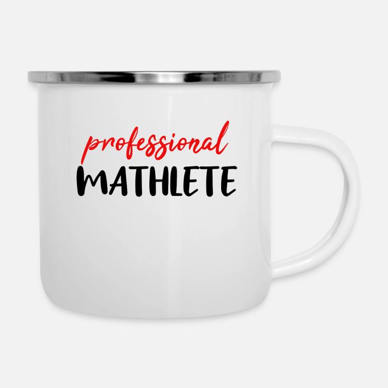 Maths T-shirt maths professeur de maths cadeau - Tasse émaillée - blanc