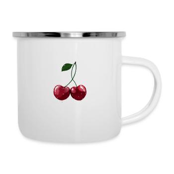 Cherries wet - Camper Mug - white - Right