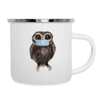Owl with - Camper Mug - white - Right