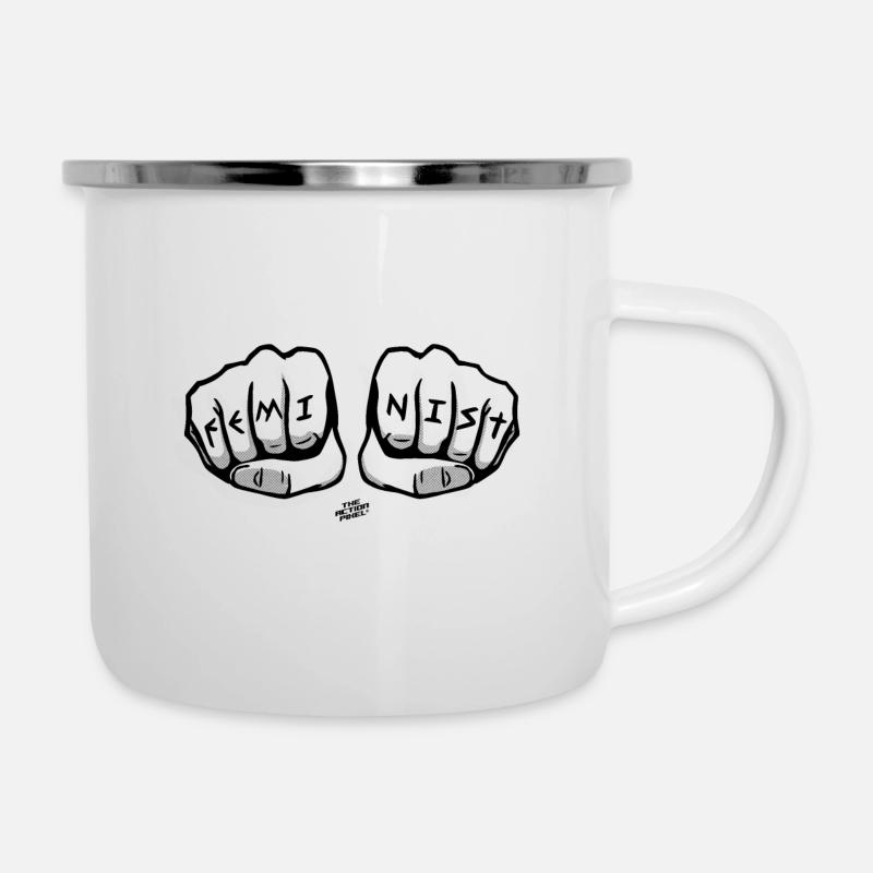 Féministe - Tasse émaillée - blanc