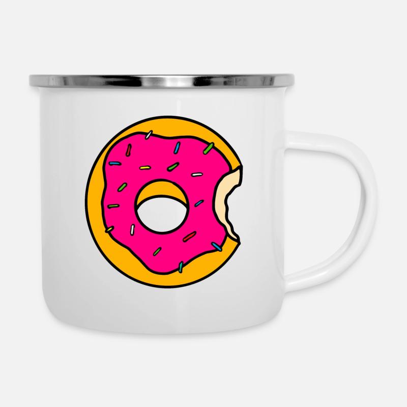 donut - Doughnut - Camper Mug - white