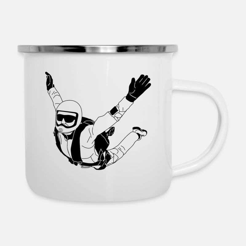 SKYdiving skydiving - Camper Mug - white
