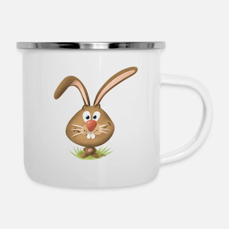 Cute Rabbit Teeth Funny - Camper Mug - white