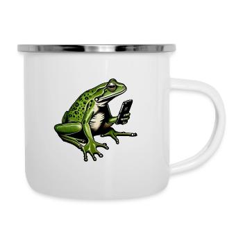 SMARTPHONE FROG - Camper Mug - white - Right