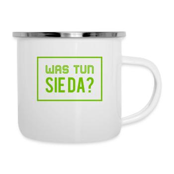 ich habe sie ertappt - Emaille-Tasse - Weiß - Rechts