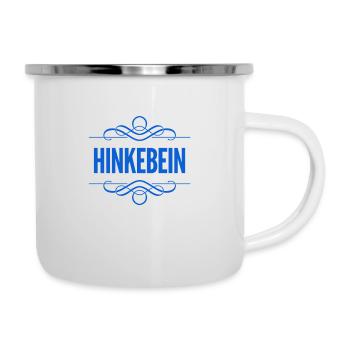 mein Bein hinkt - Emaille-Tasse - Weiß - Rechts
