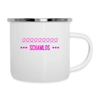 schamlos - Emaille-Tasse - Weiß - Rechts