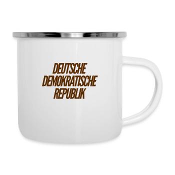 Deutsche Demokratische Republik - Emaille-Tasse - Weiß - Rechts