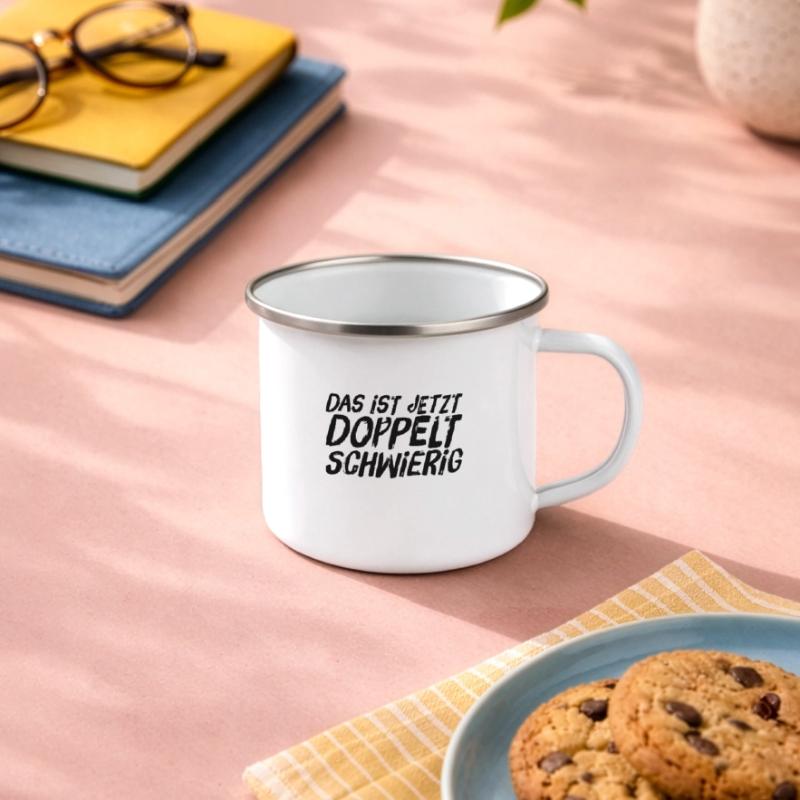 difficulté plus élevée Tasse émaillée